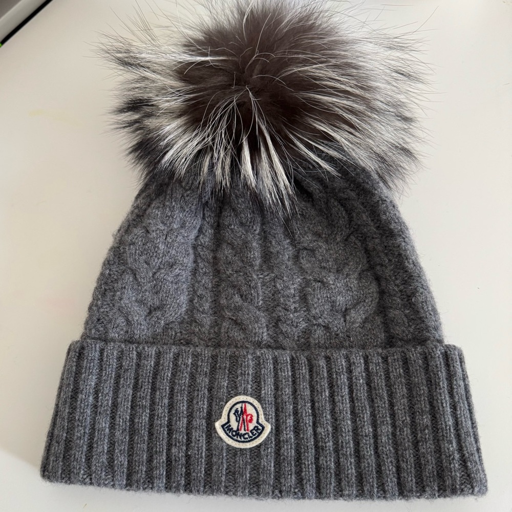Moncler beanie with Pom Pom